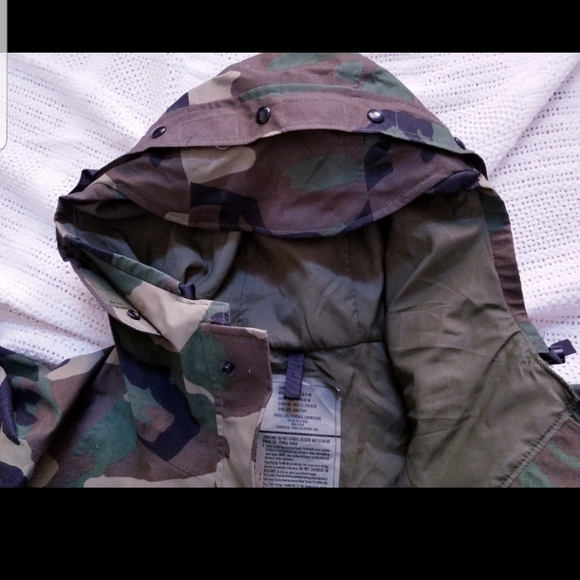 ECWCS PARKA COLD WEATHER CAMOUFLAGE HOODED MILITARY ARMY JACKET MEN SZ LRG REG - Picture 7 of 10